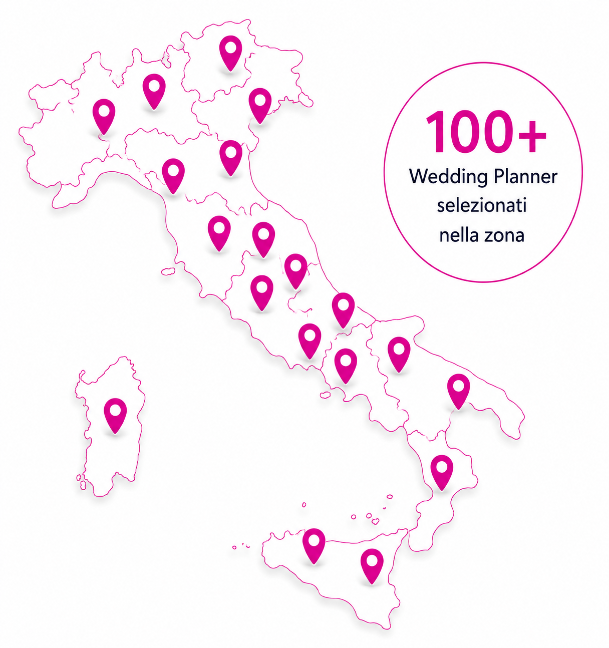 Mappa Italia Wedding Planner